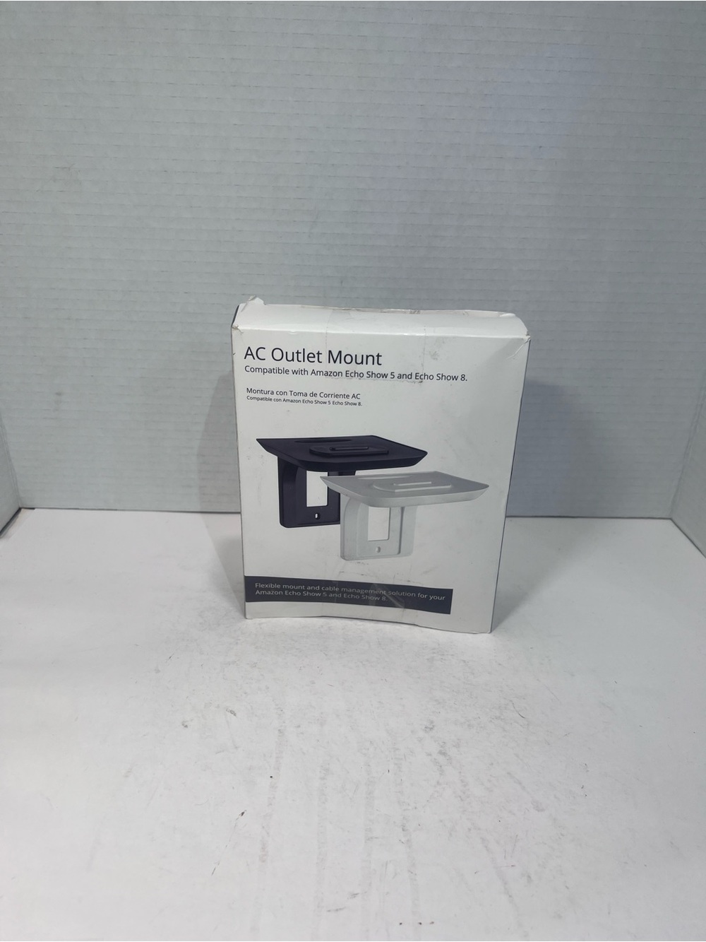 Unlisted AC Outlet Mount - Black and White